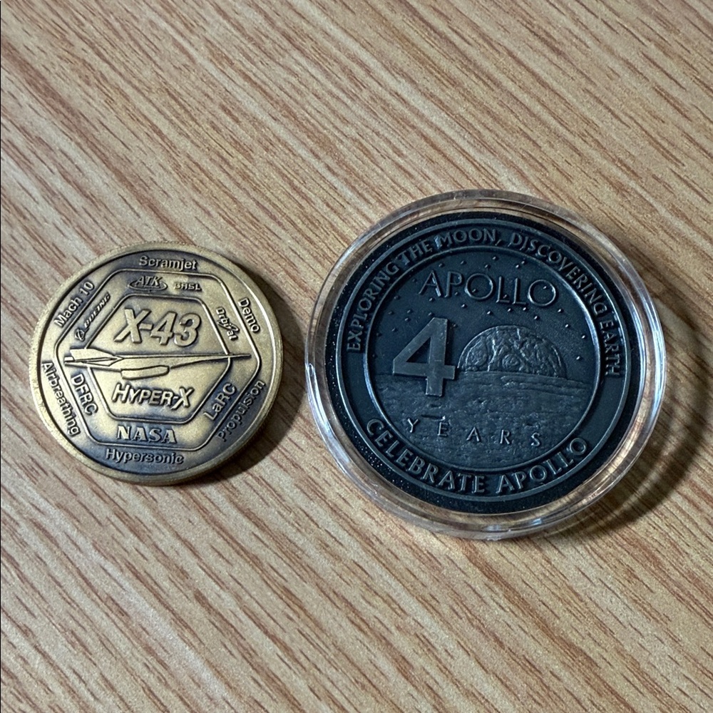 NASA Commemorative Coins Apollo 40th Anniversary & NASA X-43